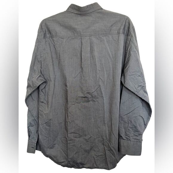 Tommy Bahama Gray Long Sleeve Tiny Dot Print Button Shirt Medium - Picture 2 of 9